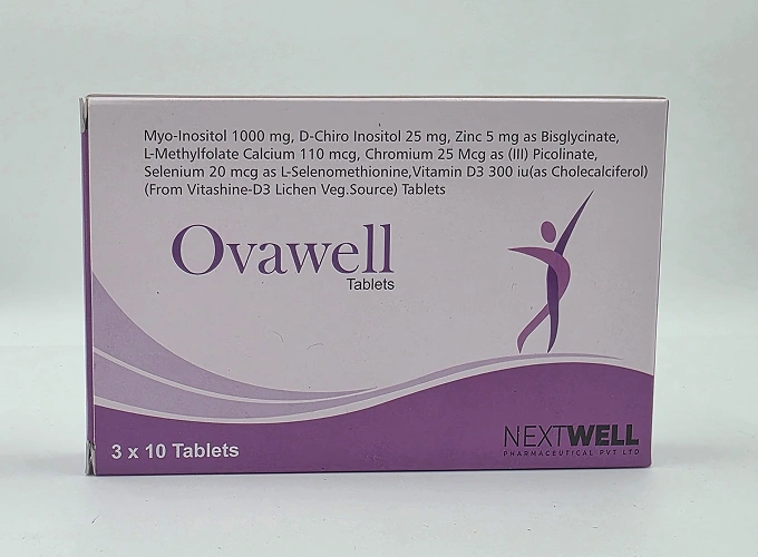 OVAWELL  MYO-INOSITOL 1000MG,D-CHIRO INOSITOL 25MG, VITAMIN D3 TABLETS