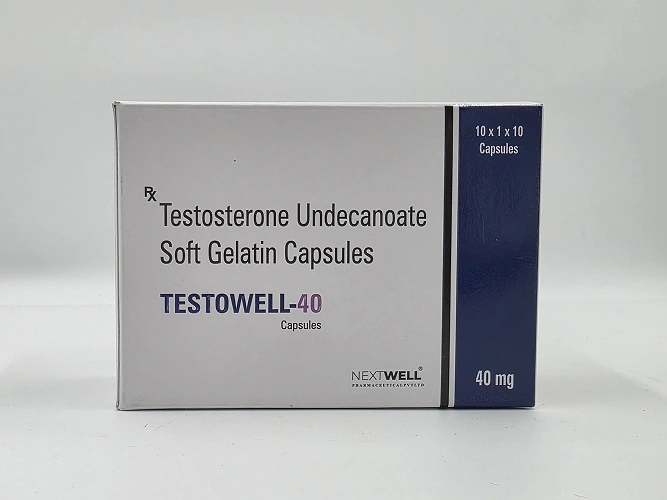 TESTOWELL-40  TESTOSTERONE UNDECANOATE SOFT GELATIN CAPSULES