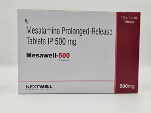 MESAWELL-500  MESALAMINE PROLONGED-RELEASE TABLETS IP 500 MG