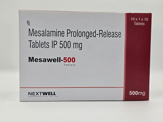 MESAWELL-500  MESALAMINE PROLONGED-RELEASE TABLETS IP 500 MG