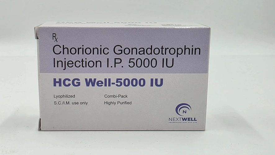 HCG WELL-5000 IU  CHORIONIC GONADOTROPHIN INJECTION I.P. 5000 IU