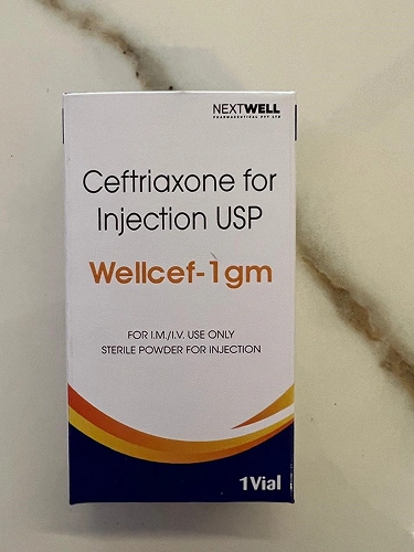 WELLCEF-1GM  CEFTRIAXONE FOR INJECTION USP